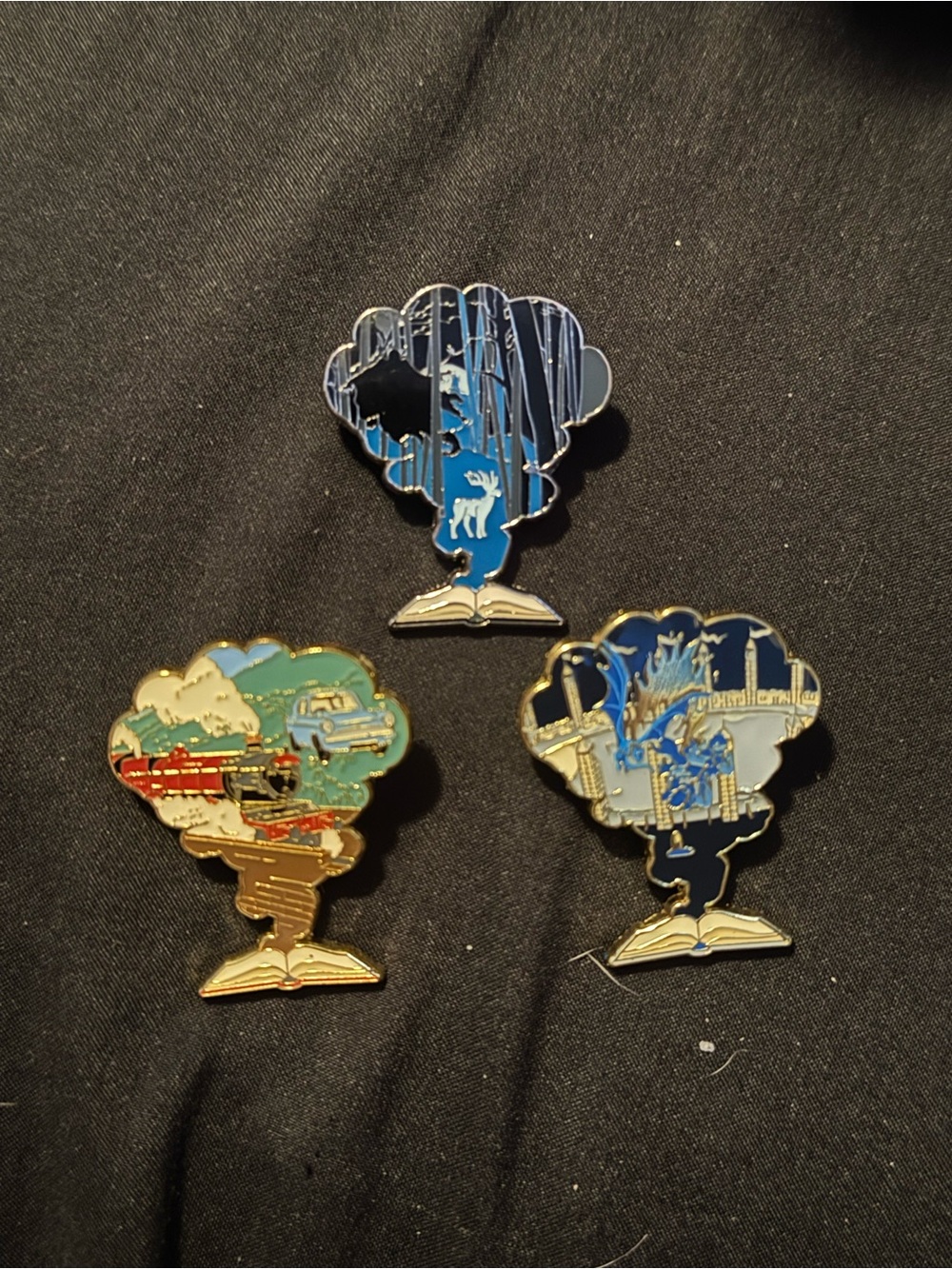 Harry Potter Book Enamel Pin Set - 3pcs